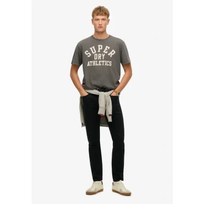 Afbeelding van Superdry Athletic Essential Graphic Tshirt print, Heren, Maat: Large, Charcoal