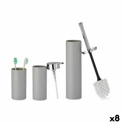 Afbeelding van Badset Grijs Plastic (8 Stuks)