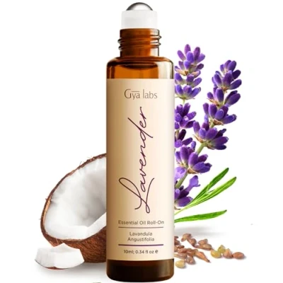 Afbeelding van Gya Labs Lavendel Essentiële Olie Roll On (10ml) Ontspannende, bloemige geur