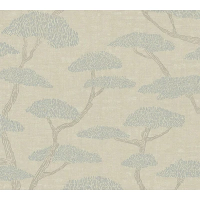 Afbeelding van AS Creation Nara 38741 1 387411 Beige / Blauw