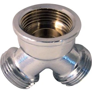 Afbeelding van De Beer Y stuk 3/4&quot; bi.dr. x 3/4. bu.dr. verchroomd