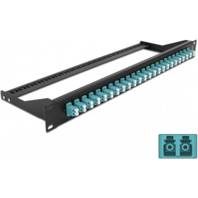 Afbeelding van Delock 19″ LWL Patchpanel 24 Port LC Duplex aqua