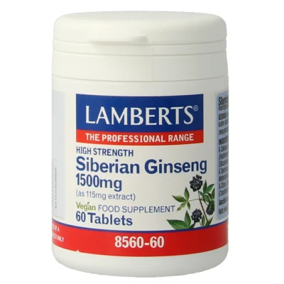 Afbeelding van Lamberts Ginseng Siberisch 1500mg, 60 tabletten