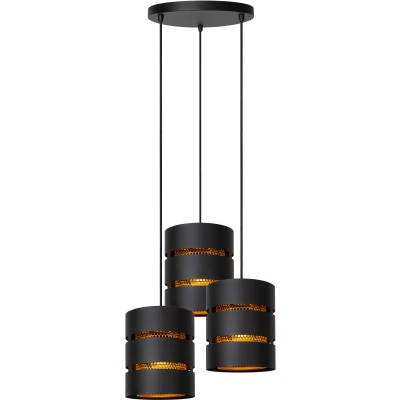 Afbeelding van Lucide ROSAS Hanglamp Ø 43 cm 3xE27 Zwart