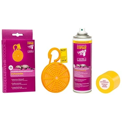 Afbeelding van Stop&amp;Go Anti marter geurkorfje, geurconcentraat op basis van diervet + geurmerkenverwijderaar, 300 ml