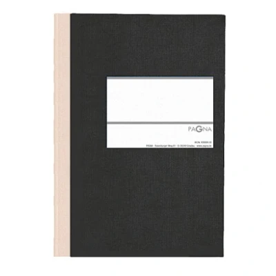 Afbeelding van Pagna 15212 04 zakelijk boek PNA CLASSICA A5 papierband met linnenstructuur, geweven rug 96 vellen, geruit, kleur: zwart