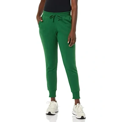 Afbeelding van Amazon Essentials Fleece joggingbroek voor dames (verkrijgbaar in grote maten), donkergroen, L