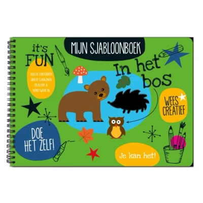 Afbeelding van Interstat Boek Mijn Sjabloonboek In Het Bos