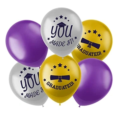 Afbeelding van Ballonnen You made it! Graduated! 6 stuks