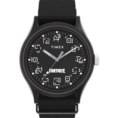 Afbeelding van Timex MK1 x Fortnite TW2W97000 Horloge Textiel Zwart Ø 40 mm