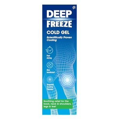 Afbeelding van Deep Freeze Cold Gel 100g Arthritis, Muscle &amp; Joint pain Muscular back Inflammation Swelling Sprains Strains Post exercise recovery