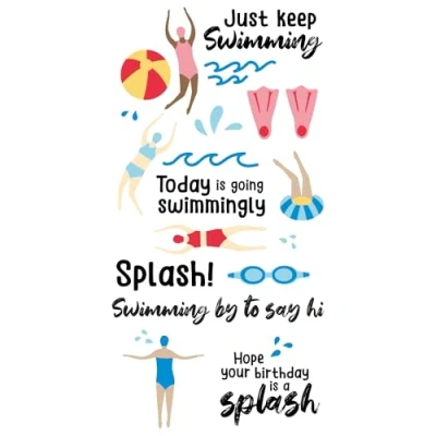 Afbeelding van Sizzix Clear Stamps by Catherine Pooler Synchronized Swimmers (29pcs) (666658)