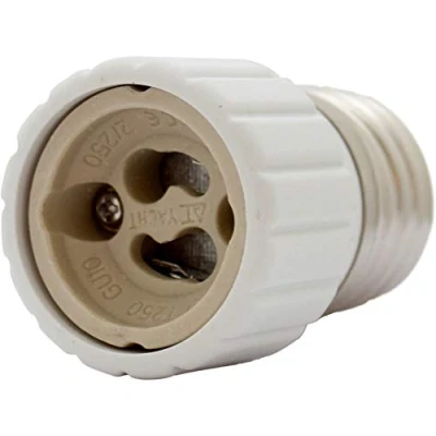 Afbeelding van Set van 4 E27 fitting naar GU10 lampvoet adapter; lampadapter voor LED halogeenlampen en energiebesparende lampen