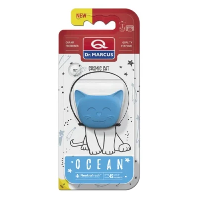 Afbeelding van Dr. Marcus Ocean Cosmic Cat autogeurtje met neutrafresh technologie Luchtverfrisser auto 20 Gram