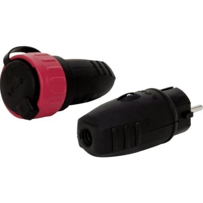 Afbeelding van 230V stekker met koppeling Randaarde IP44 3x 1,5mm
