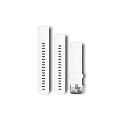 Afbeelding van Garmin Quick Release Siliconen Horlogebandje 20mm Polsbandje Wearablebandje Large en Regular Wit