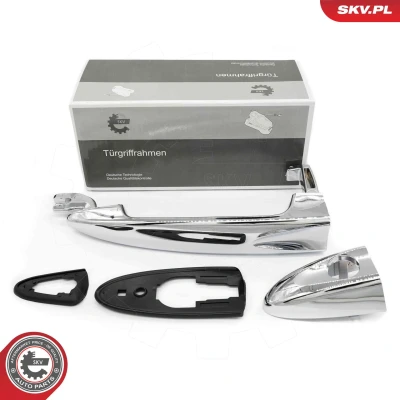 Afbeelding van ESEN SKV 97SKV010 Deurgrepen Links voor Zonder sluitcilinder Verchroomd LANCIA: Ypsilon II (843) 1.3 JTD, 1.4, D Multijet (843.AXF11, 843.AXF1A