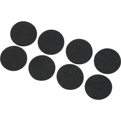 Afbeelding van TRU COMPONENTS FP2503WT Viltdoppen Zelfklevend, Rond Zwart (Ø x h) 25 mm 3 8 stuk(s)
