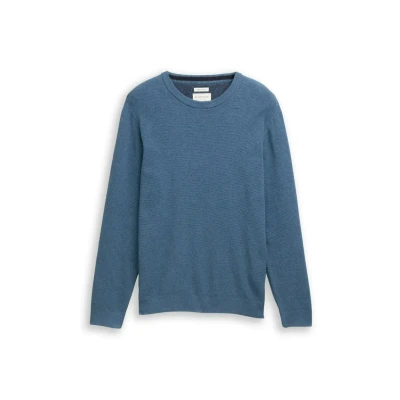 Afbeelding van TOM Tailor Trui, Heren, Maat: Small, Real teal melange