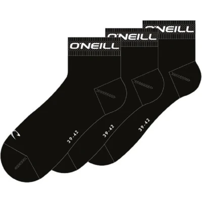 Afbeelding van O&#039;NEILL Socken 3ER PACK Quarter Sokken, Maat: 36 38, Schwarz