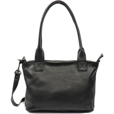 Afbeelding van Bear Design Katya Leren Handtas / Schoudertas M Zwart