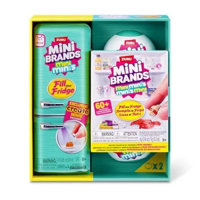 Afbeelding van Mini Brands Serie 1 1PK Fill The Fridge PLAYSET en 2PK INT capsules S1 Combo (ZURU 77785 S001 INT)