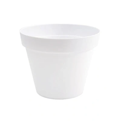Afbeelding van EDA Bloempot Toscane wit kunststof D20 x H17 cm 3 liter