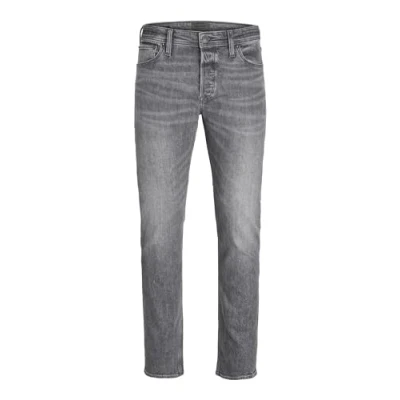 Afbeelding van Jack &amp; Jones Ichris Straight leg jeans, Heren, Maat: 33x32, Grey denim