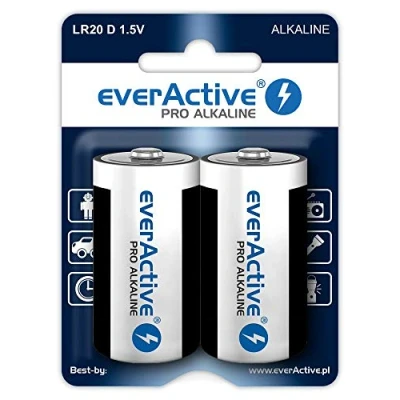 Afbeelding van Batterijen EverActive LR20 1,5 V (2 Stuks)