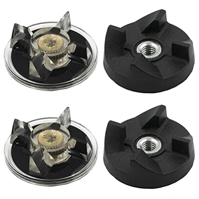 Afbeelding van 2x Base Gear en Extractor Blade Vervangend Onderdeel voor Magic Bullet Blender
