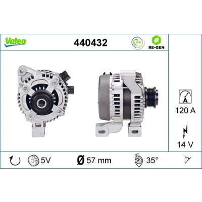 Afbeelding van Valeo Alternator/Dynamo 440432