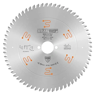 Afbeelding van CMT ORANGE TOOLS 297.816.64M Cirkelzaagblad CHROME HW 216x2.3/1.6x30 Z64 TCG