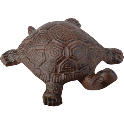 Afbeelding van Esschert Design tuinbeeld Schildpad 19,3 cm gietijzer bruin