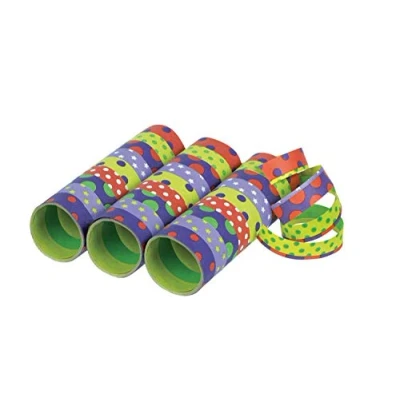 Afbeelding van Amscan 350238 slingers party, 3 rollen met elk 9 buisjes, decoratie, themafeest, carnaval
