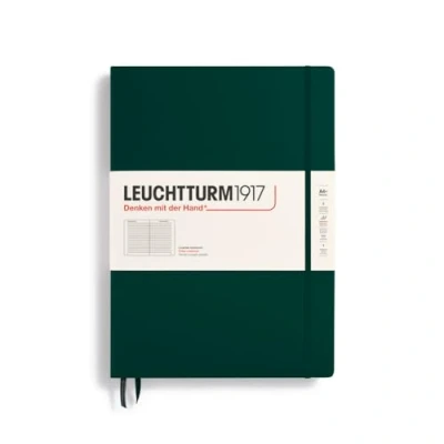 Afbeelding van Leuchtturm1917 A4+ Master Classic ruled Forest Green