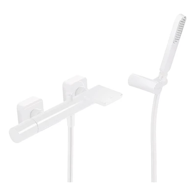 Afbeelding van Badmengkraan Tres Loft Colors Waterval met Handdouche 29,2x13,8 cm Rond Mat Wit