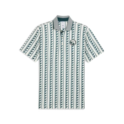 Afbeelding van PUMA x REIGNING CHAMP MATTR golfpolo voor Heren, Groen/Wit, Maat XL
