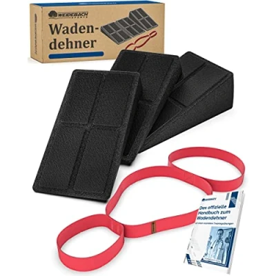 Afbeelding van WEIDEBACH® Ontwikkeld met Dr. Freytag, set van 3 kuitstretchers incl. stretchband en oefenhandleiding (mogelijk niet beschikbaar in het Nederlands), effectieve kuitstrekker voor gezond rekken,