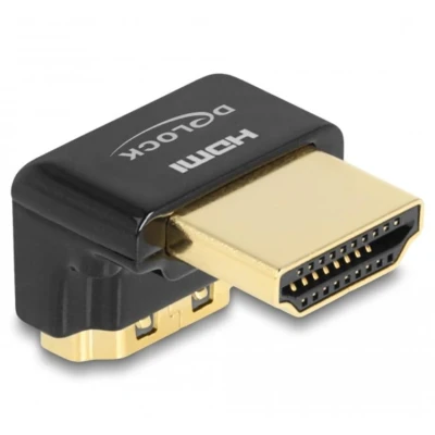 Afbeelding van Delock HDMI Adapter Stecker zu Buchse 90 unten gewinkelt 8K 60 Hz Meta