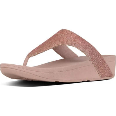 Afbeelding van FitFlop Lottie Glitzy Toe Post ROZE Maat 42