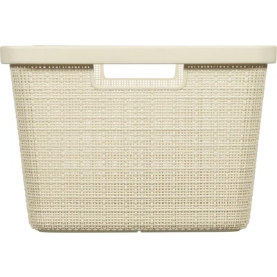 Afbeelding van Curver Wasmand Jute Look 46L Crème