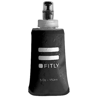 Afbeelding van FITLY zachte fles 150 ml Krimp terwijl je drinkt voor hydratatiepakket Opvouwbare waterfles ideaal hardlopen, wandelen, fietsen, klimmen en rigoureuze activiteiten