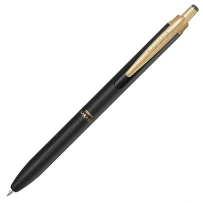 Afbeelding van Zebra Sarasa Grand Gel Ink Rollerball Pen, 0,5 mm fijne punt, vintage inkt op waterbasis (zwart), mat zwart, P JJ57 MTBK