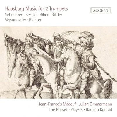 Afbeelding van Barbara Konrad, Jean François Madeuf, Julian Zimmermann Habsburg Music For Two Trumpets (CD)