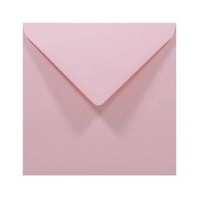 Afbeelding van Netuno 100 stuks enveloppen vierkant pastelroze 14x14cm 80g Rainbow voor uitnodigingen bruiloft verjaardag communie doop party