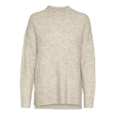 Afbeelding van VERO MODA Vmlefile Oversize Boxy Blouse Noos gebreide trui voor dames, Fired Brick/Detail: w. Melange, M