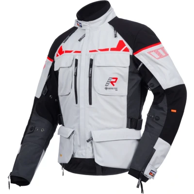 Afbeelding van Rukka Ecuado R Motorfiets textiel jas, zwart grijs rood, afmeting 60 voor man