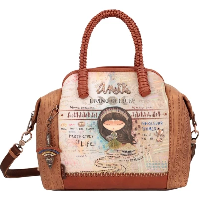 Afbeelding van Anekke Handtas Schoudertas Menire Bowling Bag Multicolor Veelkleurig