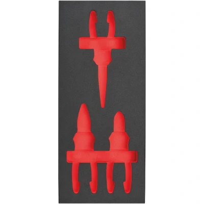 Afbeelding van Milwaukee Empty 3 pc Pliers Set Foam Insert Lege inlay tangenset (3 delig) 4932493685
