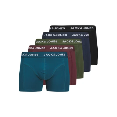 Afbeelding van JACK&amp;JONES ADDITIONALS JACTEO SOLID TRUNKS 5 PACK BOX Heren Onderbroek Maat XL